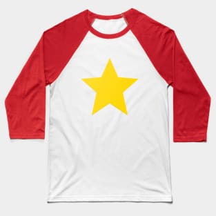 Yellow Star, Shiny Star Baseball T-Shirt